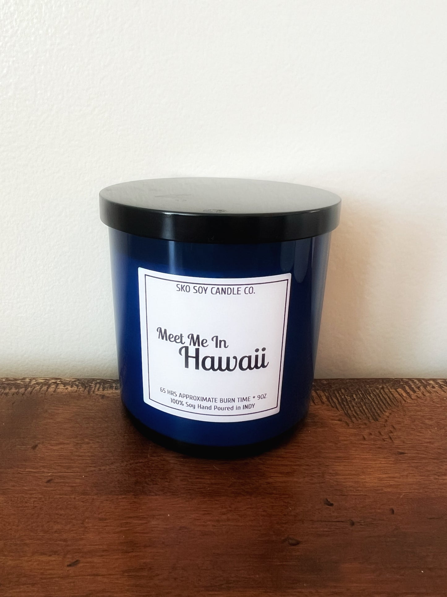 Meet Me In Hawaii 10oz Sleek Glass Tumbler w/Black Lid
