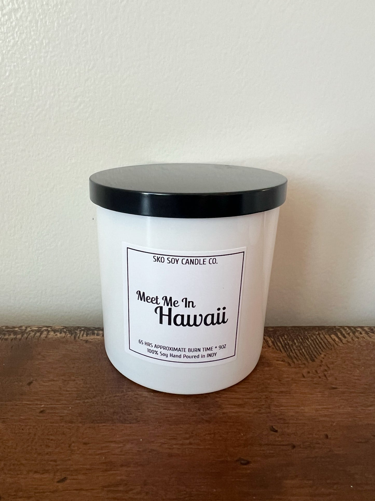 Meet Me In Hawaii 10oz Sleek Glass Tumbler w/Black Lid
