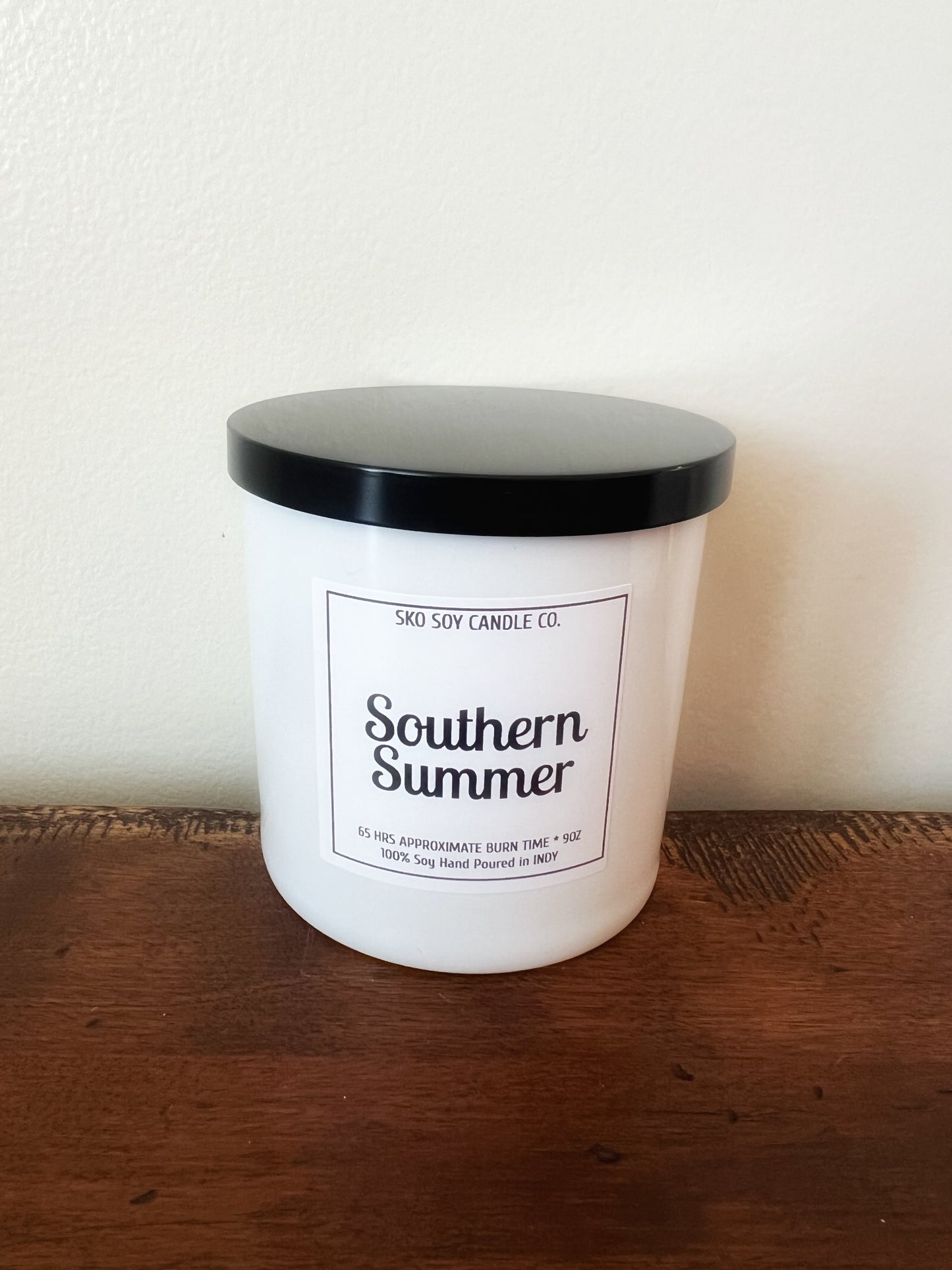 Southern Summer 10oz Sleek Glass Tumbler w/Black Lid