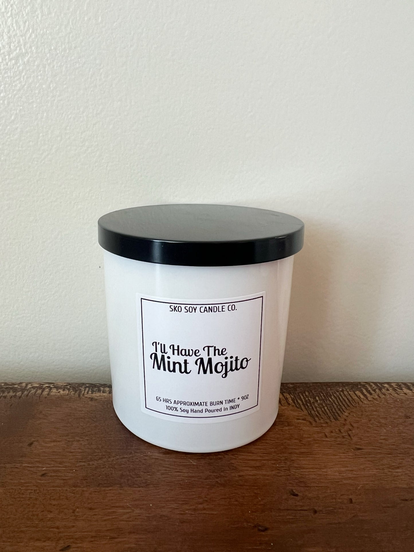 I’ll Have The Mint Mojito 10oz Sleek Glass Tumbler w/Black Lid