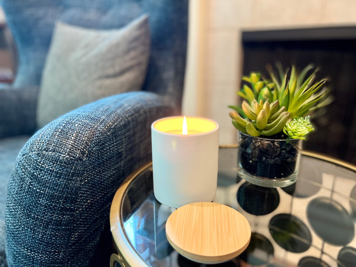 Winter Vibes 12oz Nordic Ceramic Tumbler w/ Bamboo Lid