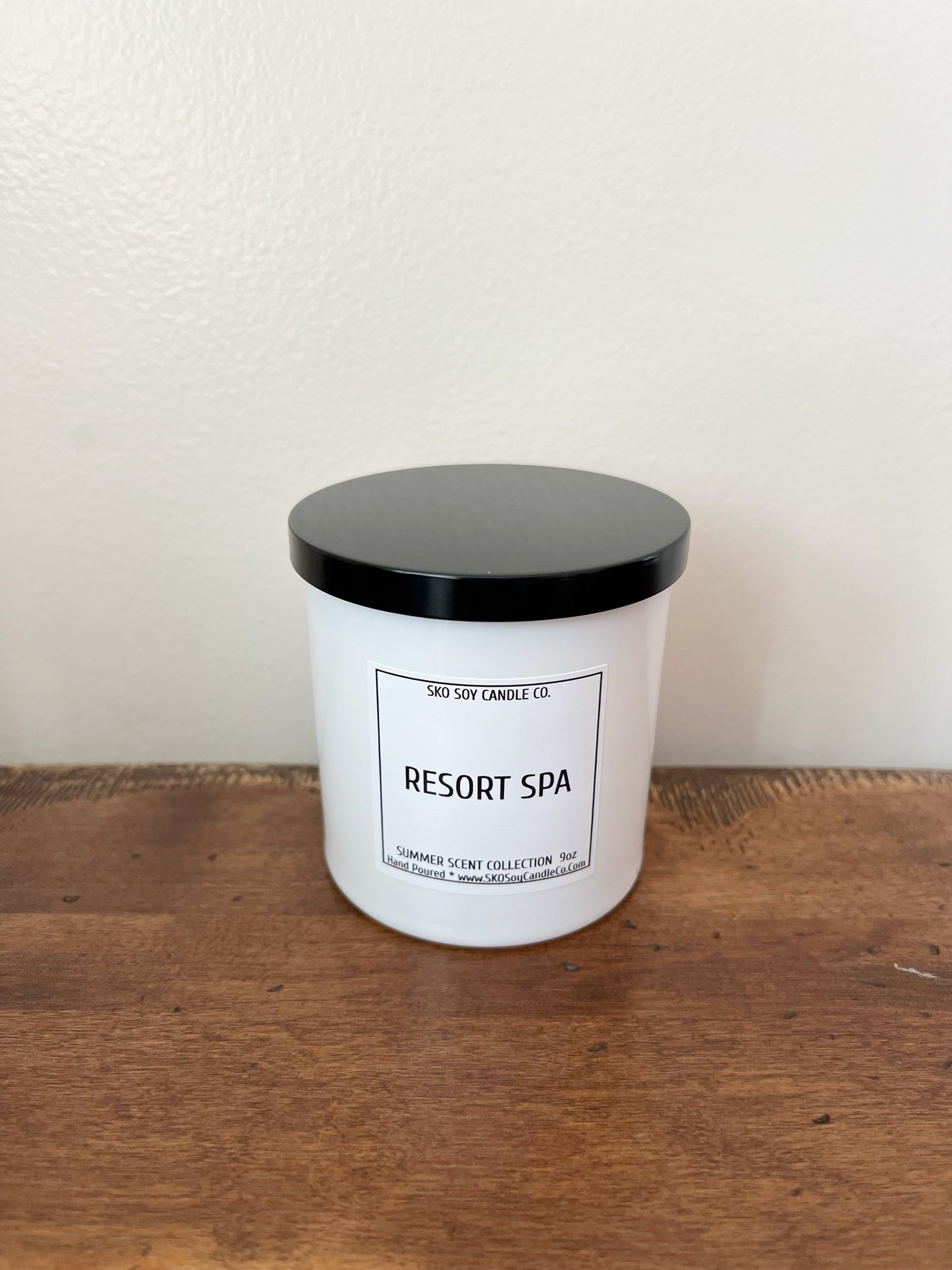 Resort Spa 10oz Sleek Glass Tumbler w/Black Lid
